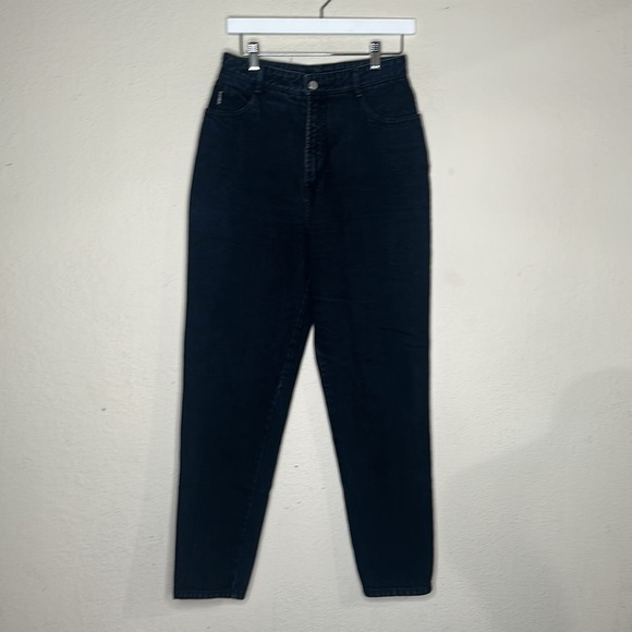 VTG 80s Bongo Jeans Ultra High Waist Straight Leg Black Sz 13 (28) 90s  USA Made - Picture 6 of 15